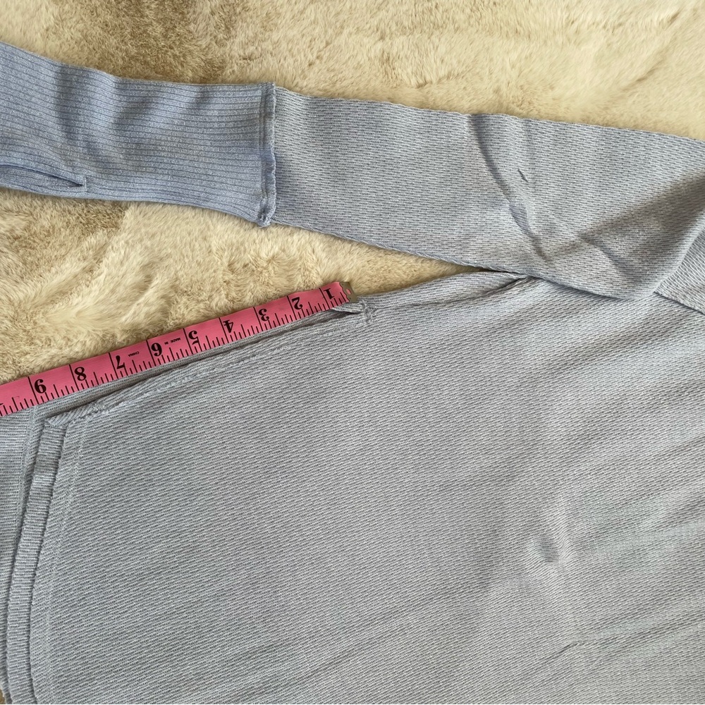 We The Free Tunic with side slit. Color light Blue. Size Small.